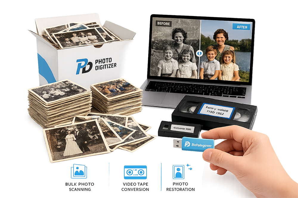 Photo Digitizer: Your trusted local source in Jacksonville for all of your photo scanning and restoration needs.
