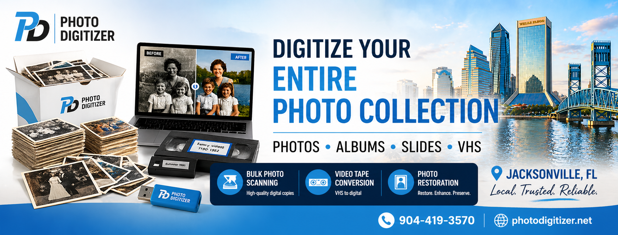 Photo Digitizer: Your Premier Photo Scanning Service in Jacksonville, Florida!